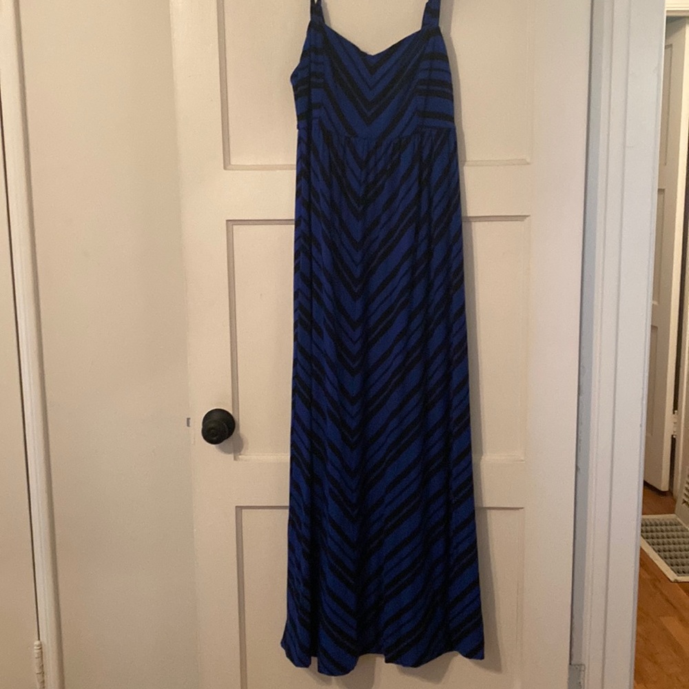 Torrid Black/Blue Maxi Dress 0X